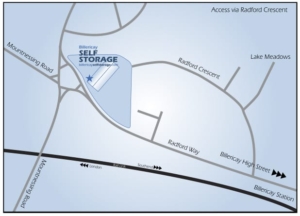 self storage map Billericay Self - Self Storage Map 1 300x216 
